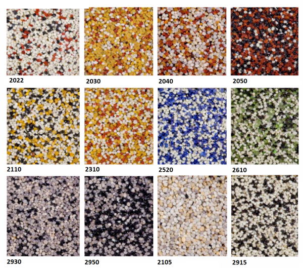 Buntsteinputz - 10 Farben á 25 kg