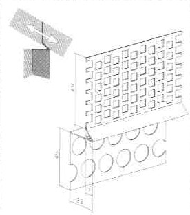 Abschlussprofil Dachbelüftung Alu á 50m(25x2m)