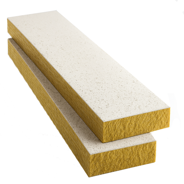 KELLERDECKENDÄMMPLATTE MineralwolleWLG035 mit Naturvlies 1-seiti