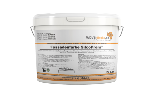 Fassadenfarbe SilcoPrem® Premium-Qualität á 15 ltr.